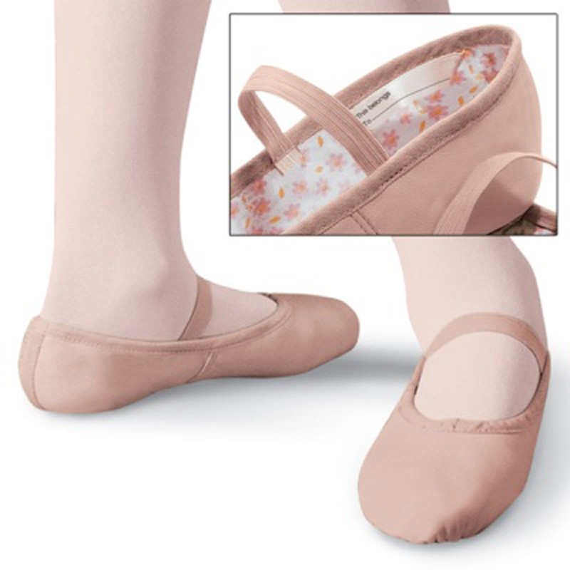 NWT CAPEZIO Daisy #205 Ladies Sizes BPink Full Sole attached elas Ballet shoes 
