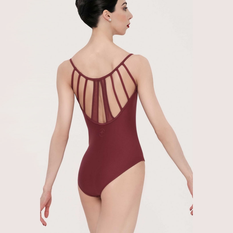 wear moi gentiane microfibre and tulle camisole leotard