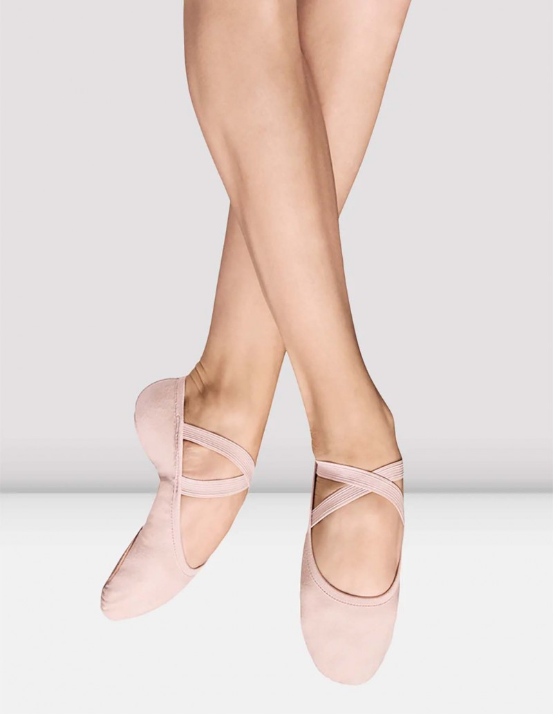 bloch performa split sole stretch canvas ballet shoe