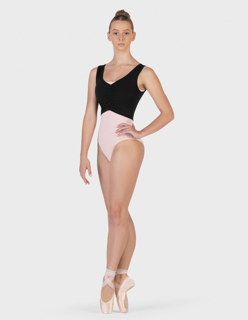 Bloch Nessa Cropped Gathered Front Tank Top