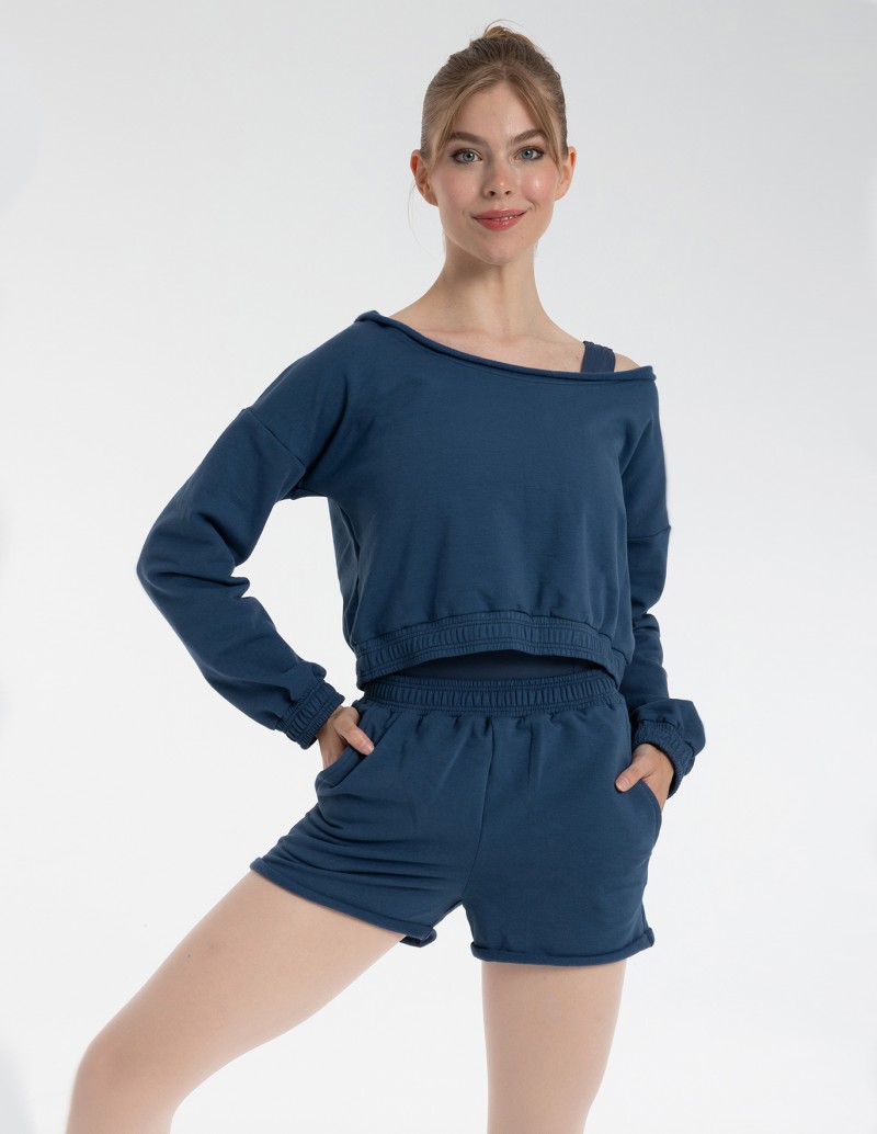 Intermezzo Azur Plush High Rise Shorts