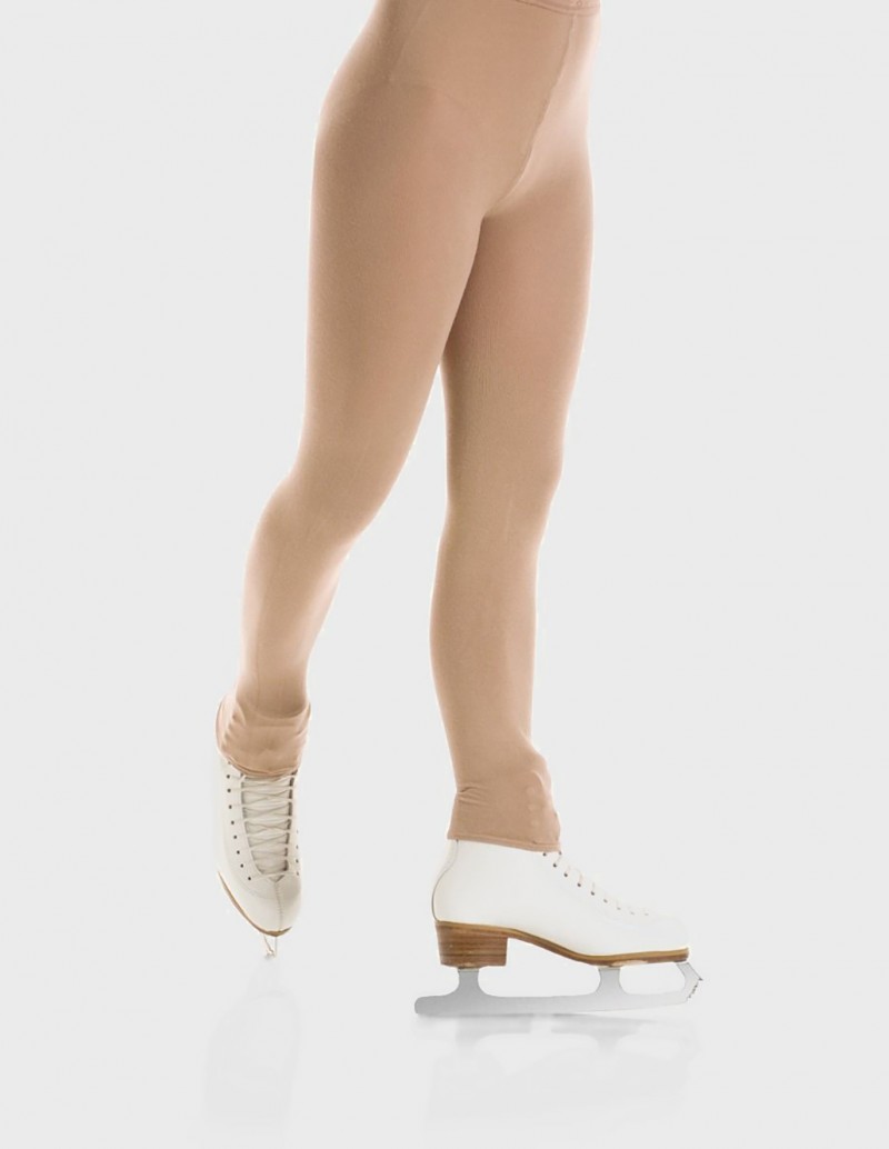 mondor naturals matte footless skating tights