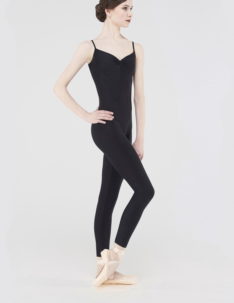 wear moi kassy ruched microfibre camisole unitard