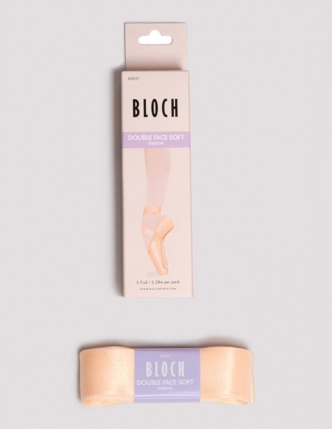 bloch double faced soft pointe shoe ribbon