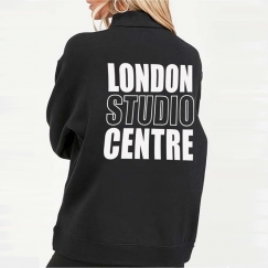 london studio centre zip neck sweatshirt