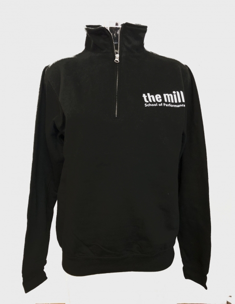 the mill zip neck sweatshirt