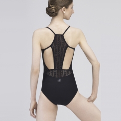 wear moi donna perforated microfibre camisole leotard