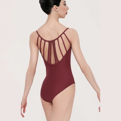 wear moi gentiane microfibre and tulle camisole leotard