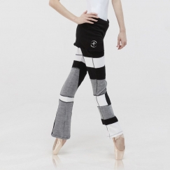 wear moi syrma patwork knitted acrylic warm up pants