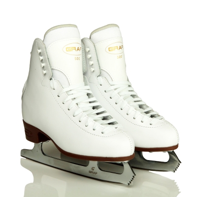 Graf 500 Ice Skates White UK 6